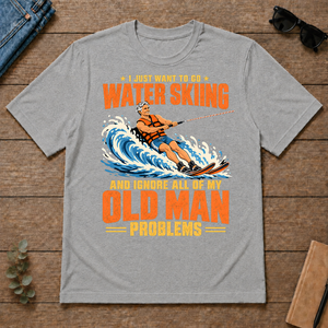 I Just Want To Go Water Skiing - sport-grey - TS2D-SportGrey