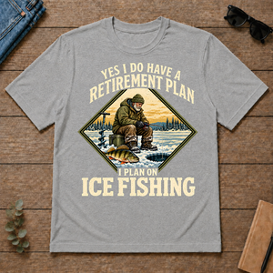 I Plan On Ice Fishing - sport-grey - TS2D-SportGrey