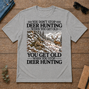 Don't Stop Mule Deer Hunting Snow - sport-grey - TS2D-SportGrey