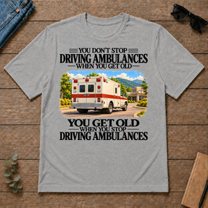 Don't Stop Driving Ambulances Vintage Art - sport-grey - TS2D-SportGrey