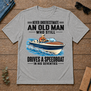 An Old Man Still Drives A Speedboat In His 70s - sport-grey - TS2D-SportGrey