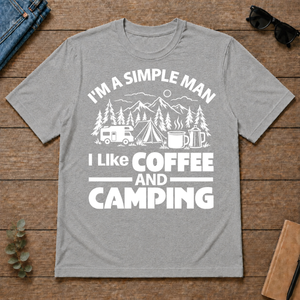I Like Coffee And Camping - sport-grey - TS2D-SportGrey