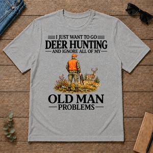 I Just Want To Go Deer Hunting Vintage - sport-grey - TS2D-SportGrey