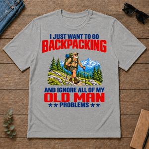 I Just Want To Go Backpacking - sport-grey - TS2D-SportGrey