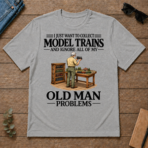 I Just Want To Collect Model Trains - sport-grey - TS2D-SportGrey