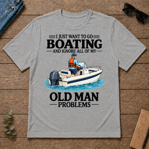 I Just Want To Go Boating - sport-grey - TS2D-SportGrey