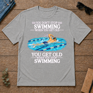 Old Man Don't Stop Swimming - sport-grey - TS2D-SportGrey