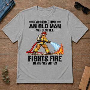 An Old Man Still Fights Fire In His 70s - sport-grey - TS2D-SportGrey