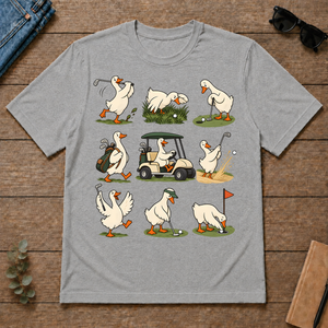 Funny Ducks Playing Golf - sport-grey - TS2D-SportGrey