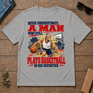 A Man Still Plays Basketball In His 70s - sport-grey - TS2D-SportGrey