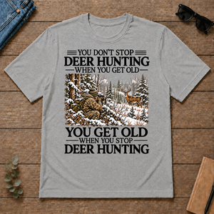 Don't Stop Whitetail Deer Hunting Snow - sport-grey - TS2D-SportGrey