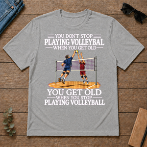 Old Man Don't Stop Volleyball - sport-grey - TS2D-SportGrey