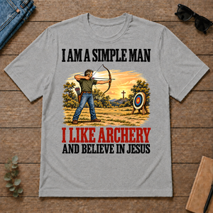 I Like Archery And Believe In Jesus - sport-grey - TS2D-SportGrey