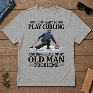 I Just Want To Play Curling - sport-grey - TS2D-SportGrey