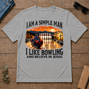 I Am Simple Man I Like Bowling - sport-grey - TS2D-SportGrey