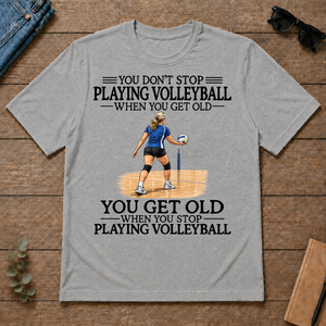 Don't Stop Playing Volleyball Woman - sport-grey - TS2D-SportGrey