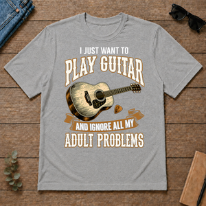 Vintage I Just Want To Play Guitar - sport-grey - TS2D-SportGrey