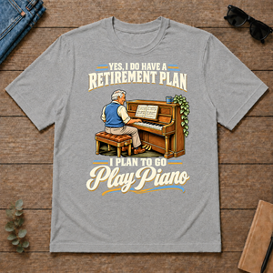 I Plan To Go Play Piano - sport-grey - TS2D-SportGrey