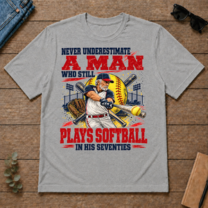 A Man Still Plays Softball In His 70s - sport-grey - TS2D-SportGrey