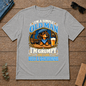 Funny I Like Beer & Dachshunds - sport-grey - TS2D-SportGrey