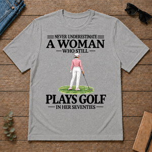 A Woman Still Plays Golf In Her Seventies - sport-grey - TS2D-SportGrey