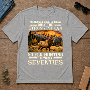 Elk Hunting Strongest Man In Seventies - sport-grey - TS2D-SportGrey