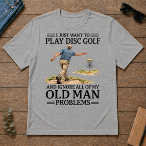 I Just Want To Play Disc Golf - sport-grey - TS2D-SportGrey