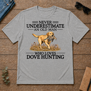 Never Underestimate An Old Man Who Loves Dove Hunting Art - sport-grey - TS2D-SportGrey