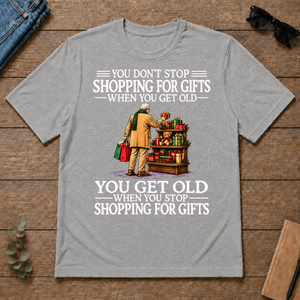 Old Man Don't Stop Shopping for Gifts - sport-grey - TS2D-SportGrey