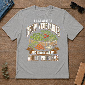Vintage I Just Want To Grow Vegetables - sport-grey - TS2D-SportGrey