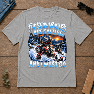Snowmobiles Are Calling And I Must Go - sport-grey - TS2D-SportGrey