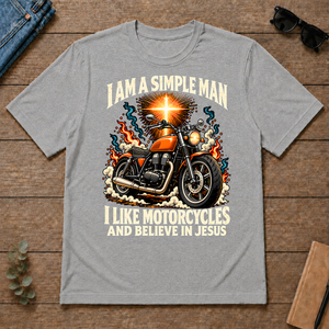 I Like Motorcycles & Believe In Jesus - sport-grey - TS2D-SportGrey