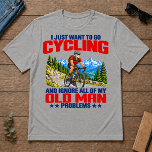 I Just Want To Go Cycling - sport-grey - TS2D-SportGrey