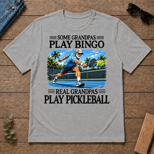 Some Grandpas Play Bingo Real Grandpas Play Pickleball - sport-grey - TS2D-SportGrey