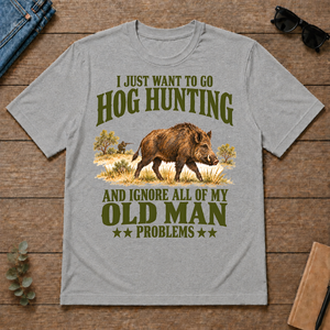 I Just Want To Go Hog Hunting Vector - sport-grey - TS2D-SportGrey