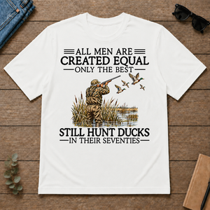 All Men Are Created Equal Duck Hunting 70s - white - TS2D-White