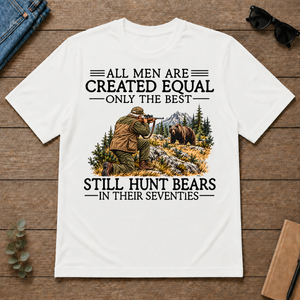 All Men Are Created Equal Bear Hunting 70s - white - TS2D-White