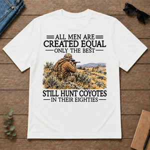 All Men Are Created Equal Coyote Hunting 80s - white - TS2D-White