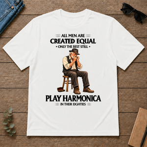Best Harmonica Players in Their Eighties - white - TS2D-White