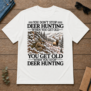 Don't Stop Elk Hunting Snow - white - TS2D-White