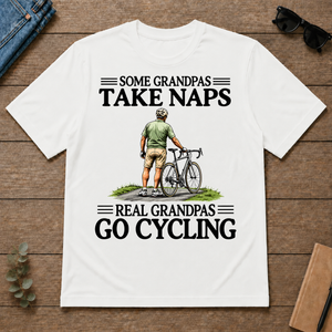 Real Grandpas Go Cycling Vintage - white - TS2D-White