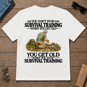Don't Stop Survival Training Vintage Art - white - TS2D-White