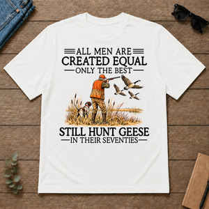 All Men Are Created Equal Geese Hunting 70s - white - TS2D-White