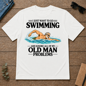 I Just Want To Go Swimming Vintage - white - TS2D-White