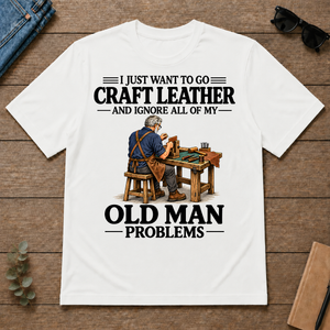 I Just Want To Craft Leather Vintage - white - TS2D-White