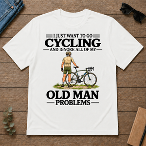 I Just Want To Go Cycling Vintage Men - white - TS2D-White