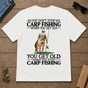Don't Stop Carp Fishing - white - TS2D-White