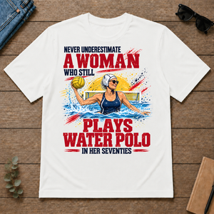 A Woman Still Plays Water Polo In Her 70s - white - TS2D-White