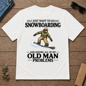 I Just Want To Go Snowboarding - white - TS2D-White