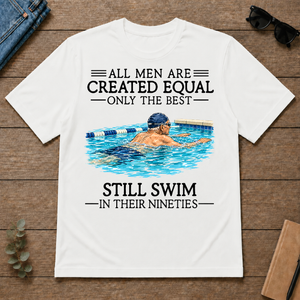 All Men Are Created Equal Only The Best Still Swim 90 - white - TS2D-White